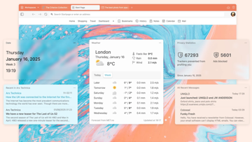 Vivaldi 7.1 with improved dashboard available